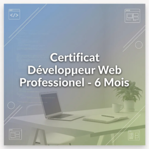 Certificat Développeur Web Professionnel - 6 Mois